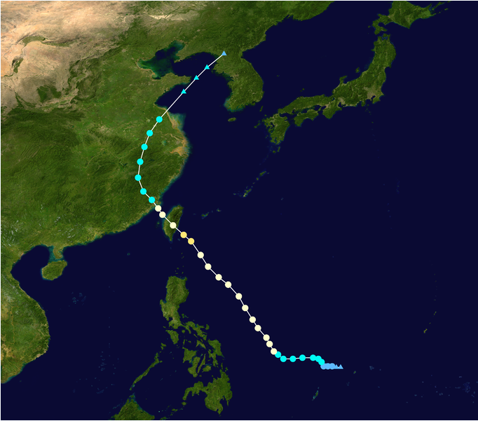 強颱風麥德姆 路徑圖