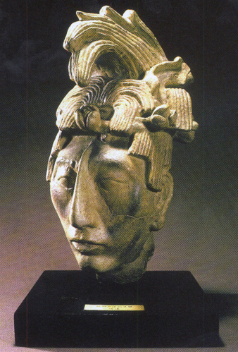 陶質瑪雅人頭像