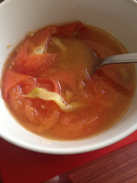 番茄榨菜湯
