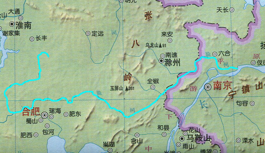 滁河地理位置及流向