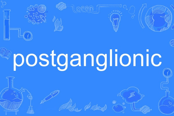 postganglionic postganglionic