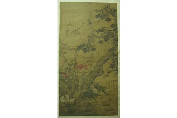 花卉圖(清代王翬、楊晉創作的繪畫) 花卉圖(清代王翬、楊晉創作的繪畫)