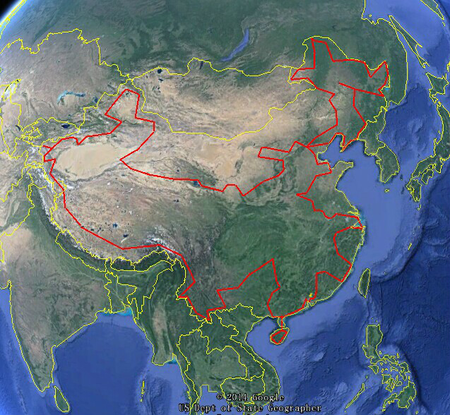 走遍中國地圖