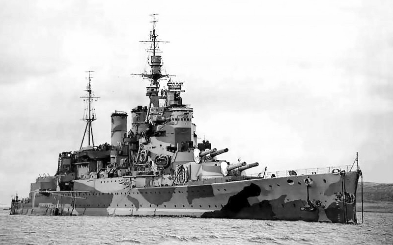 1942年時的聲望號戰列巡洋艦
