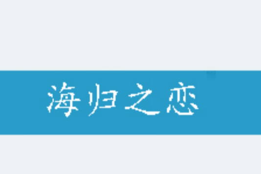 海歸之戀 海歸之戀