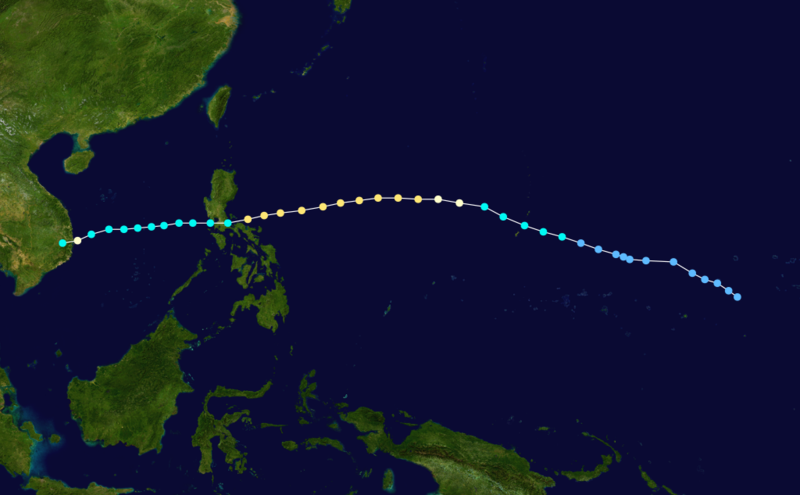 颱風銀河 路徑圖