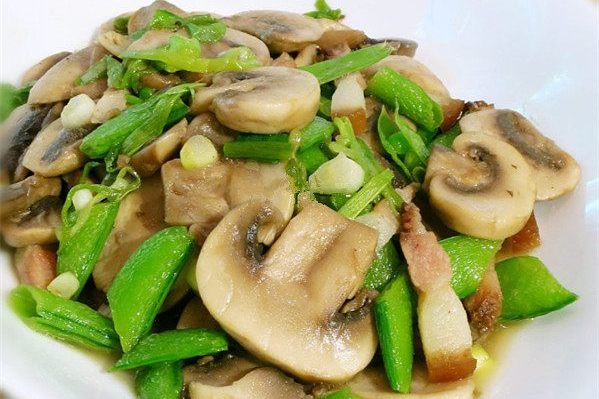蘑菇炒甜豆