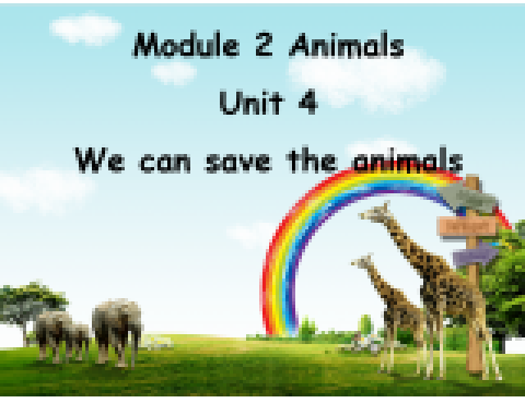 unit 4 we can save the animals unit 4 we can save the animals