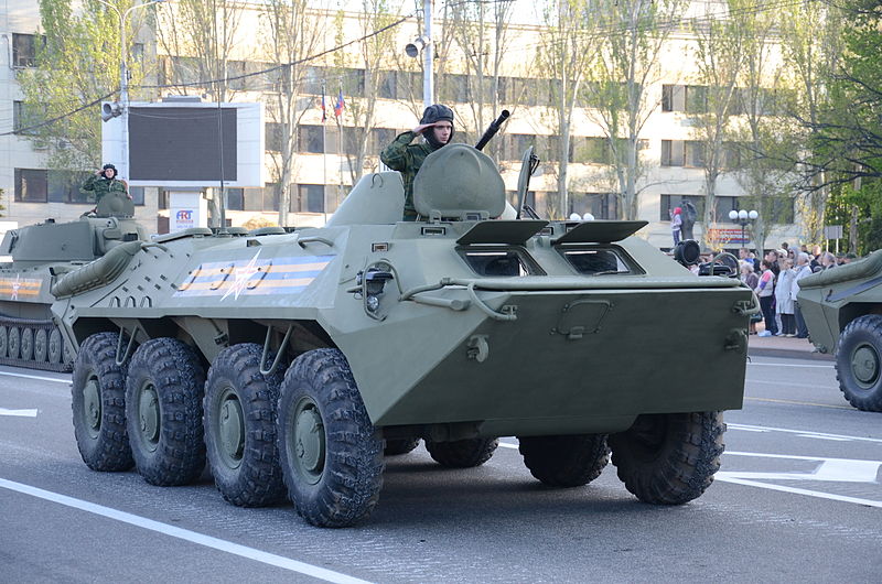 2015年衛國戰爭勝利閱兵式上的BTR-70