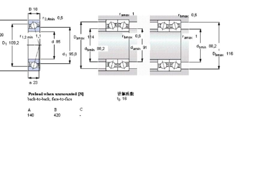 SKF 71917CE/HCP4A軸承