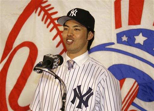 2007年1月9日井川慶加盟紐約揚基隊
