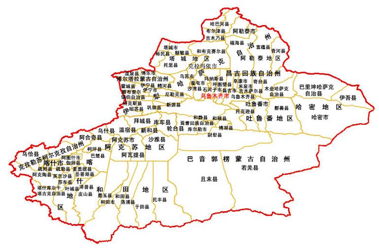新疆地圖
