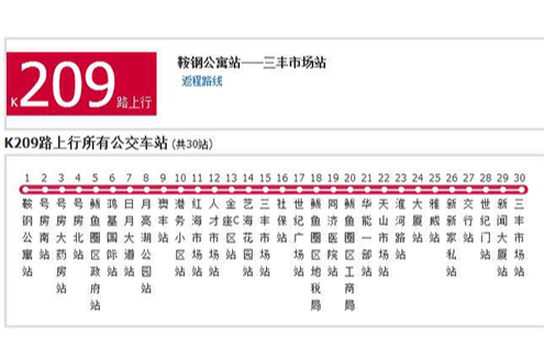 營口公交K209路 營口公交K209路