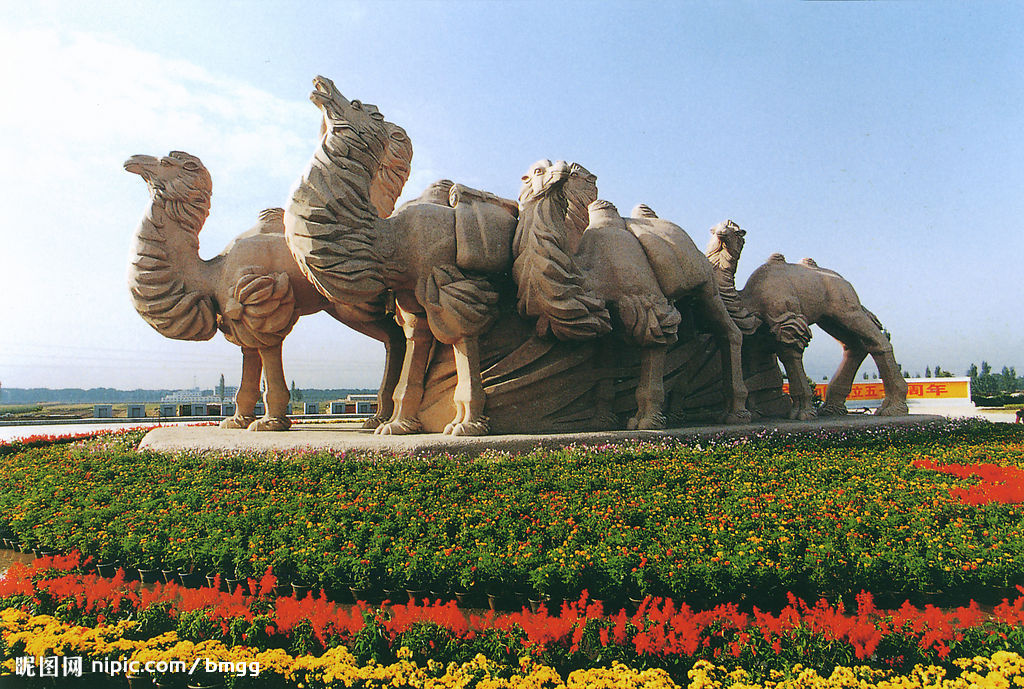 紀念晉商的雕塑（位於晉中市榆次區的社火公園內）