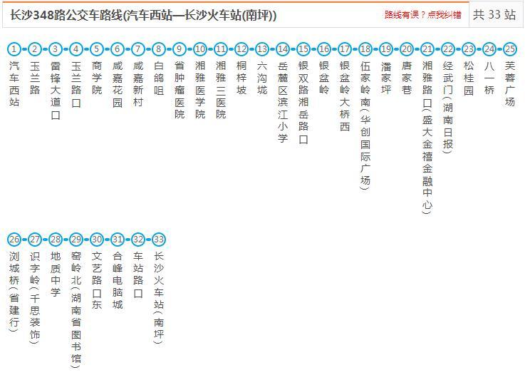 長沙公交348路 長沙公交348路