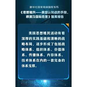 思想殖民——美國認知戰的手段、根源及國際危害