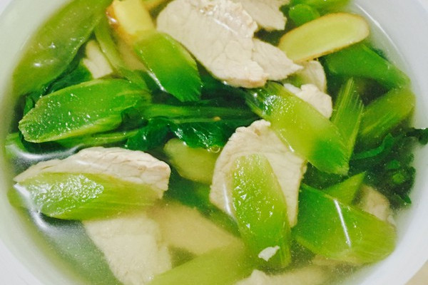萵筍肉絲湯 萵筍肉絲湯