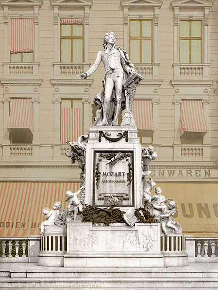 維也納的莫扎特紀念雕像