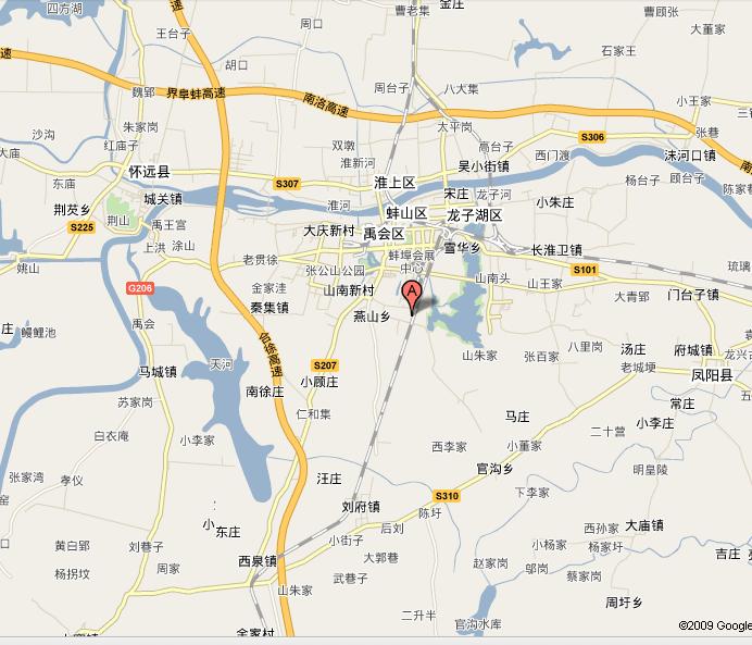 蚌埠市燕山鄉區位地圖
