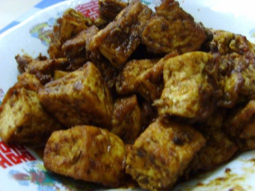 牛肉醬炒豆腐 牛肉醬炒豆腐