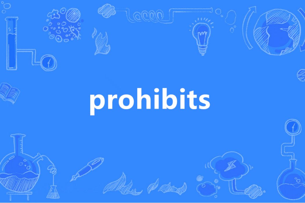 prohibits