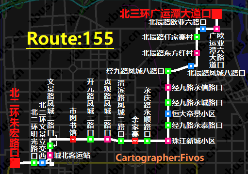 西安公交155路 西安公交155路