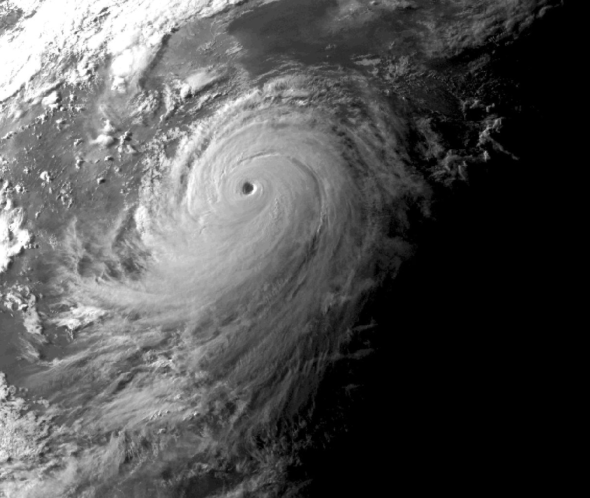 颱風“赫拔”的衛星雲圖