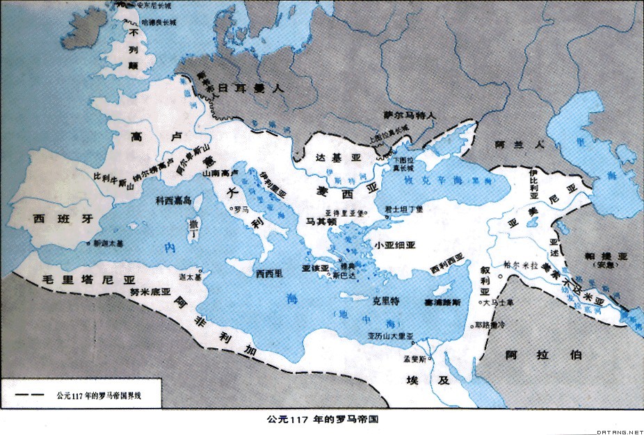 羅馬帝國分列前的疆域