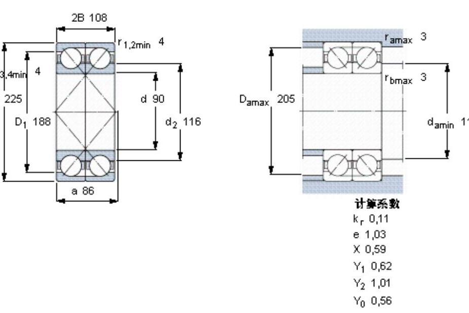 SKF 2×7418GAM軸承 SKF 2×7418GAM軸承