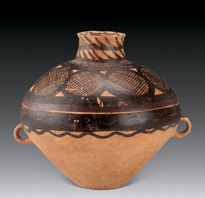 仰韶文化-彩陶雙耳罐