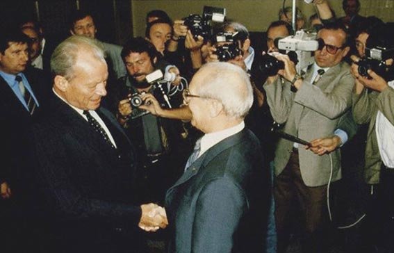 1987年9月埃里希·昂納克訪問聯邦德國