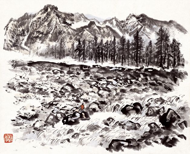 祁連山寫生34 祁連山寫生34