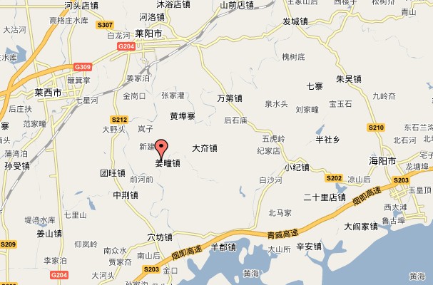 姜疃鎮地理位置