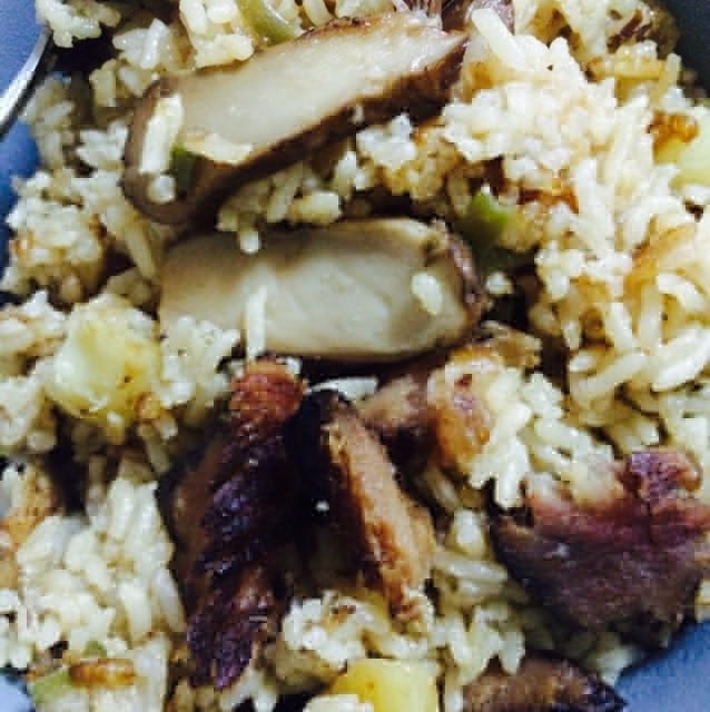 松茸臘肉燜飯 松茸臘肉燜飯