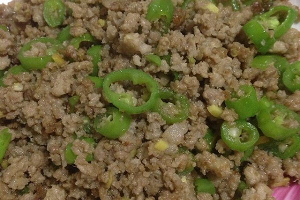 青椒肉末 青椒肉末