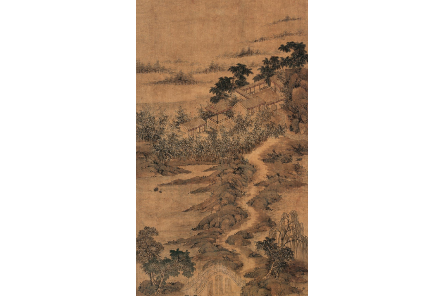 煙湖庭園圖