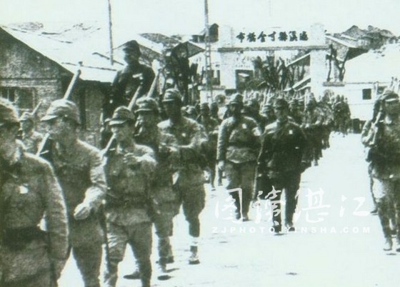 日本侵略者進駐廣洲灣