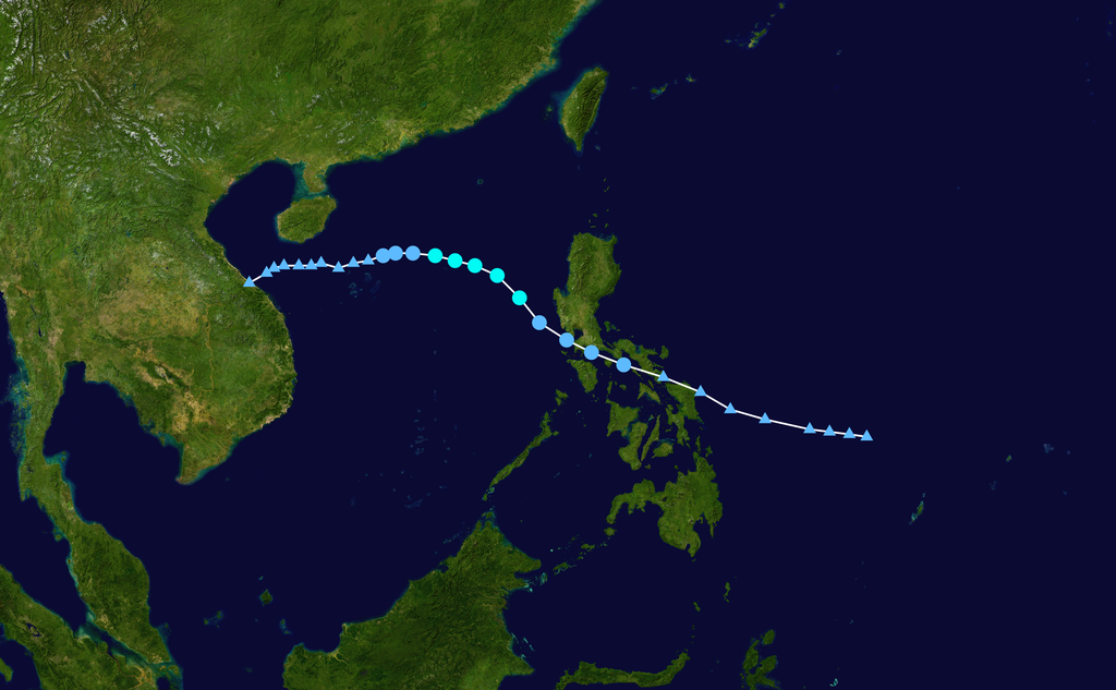 強熱帶風暴海葵 路徑圖