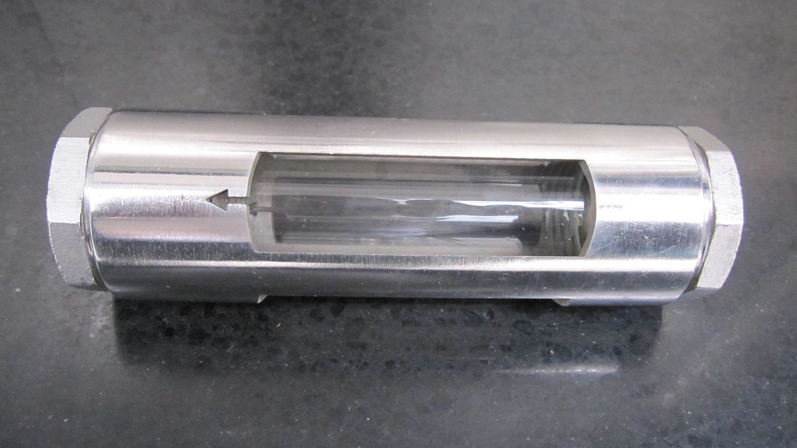 玻璃管油流指示器