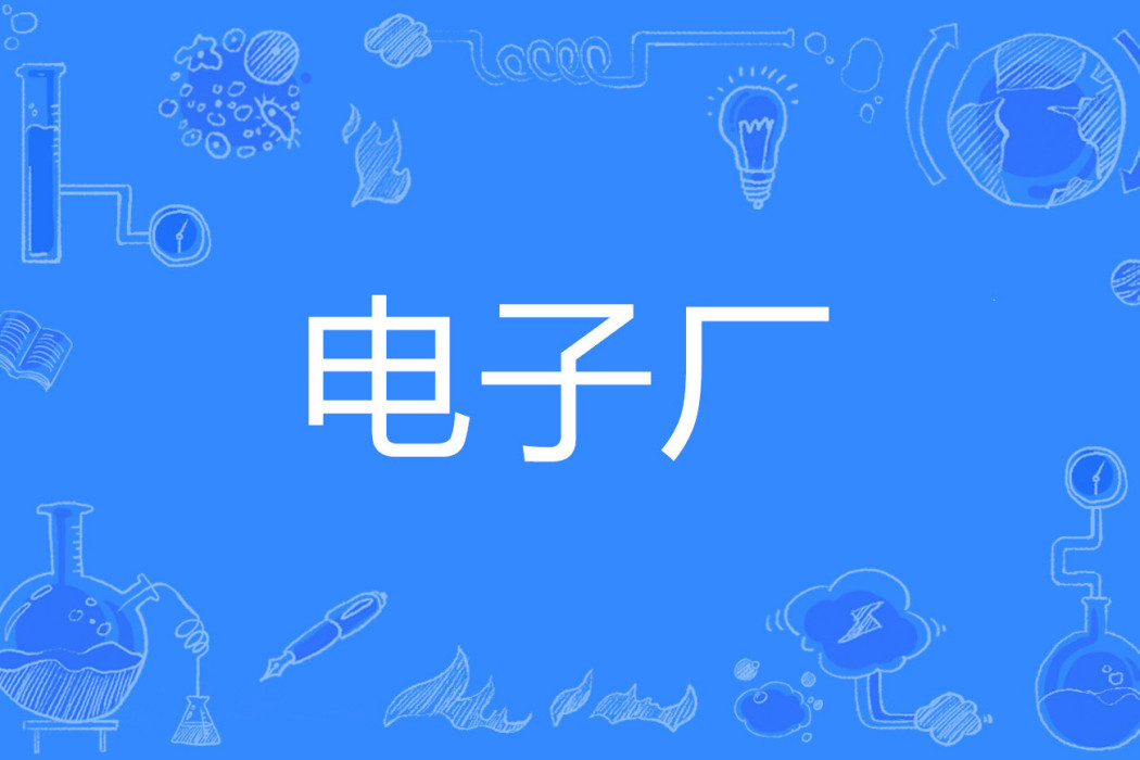 電子廠(網路流行詞)