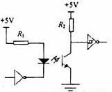 圖2 光電耦合器接線原理