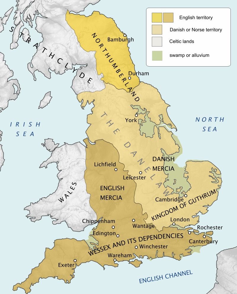 南部的威塞克斯王國是撒克遜人的最後陣地