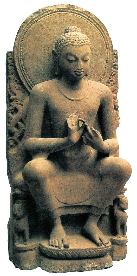 倫敦大英博物館藏   笈多王朝時期  佛陀說法像
