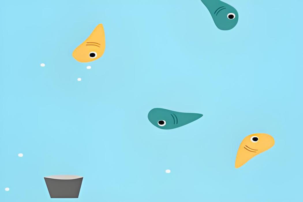 小桶接魚