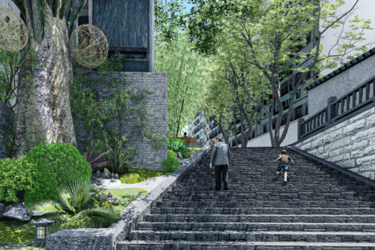 口袋公園(城市邊角地建設的微型公園)