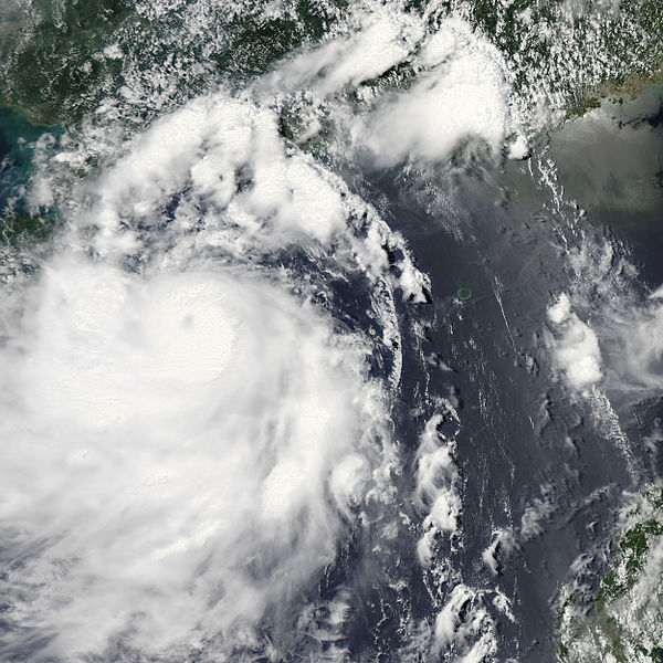 第6號強熱帶風暴“溫比亞”衛星雲圖