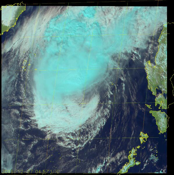 位於南海中部的颱風“洛坦”