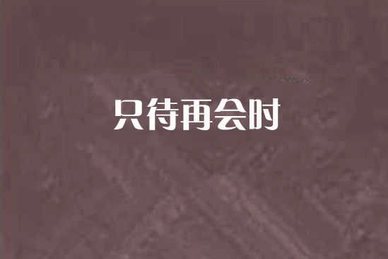 只待再會時 只待再會時