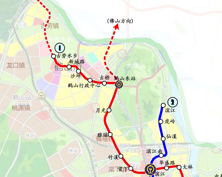鶴山東站