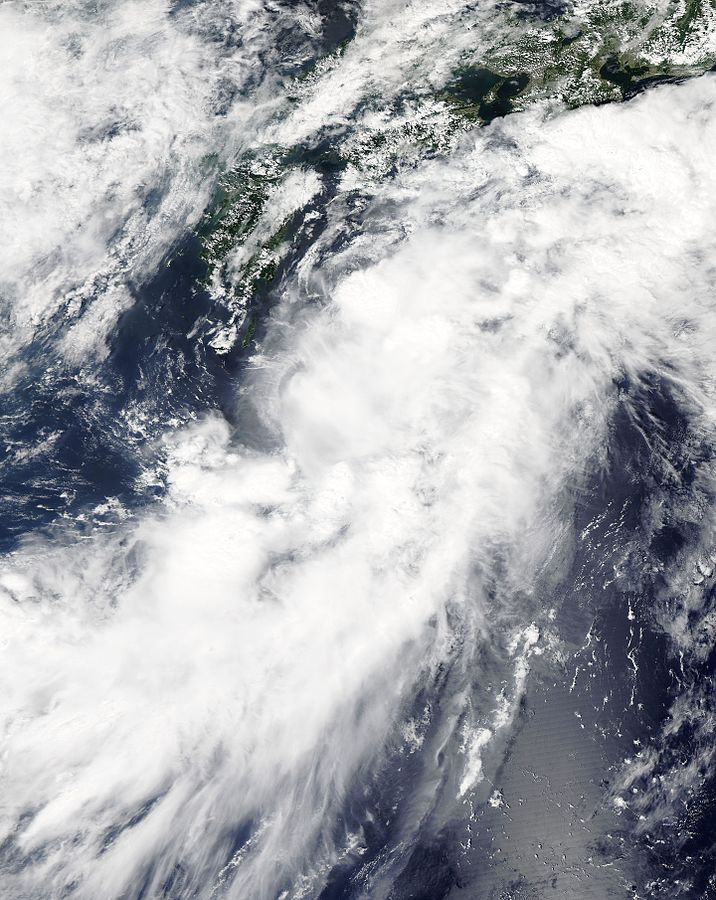 熱帶風暴瑪瑙 衛星雲圖